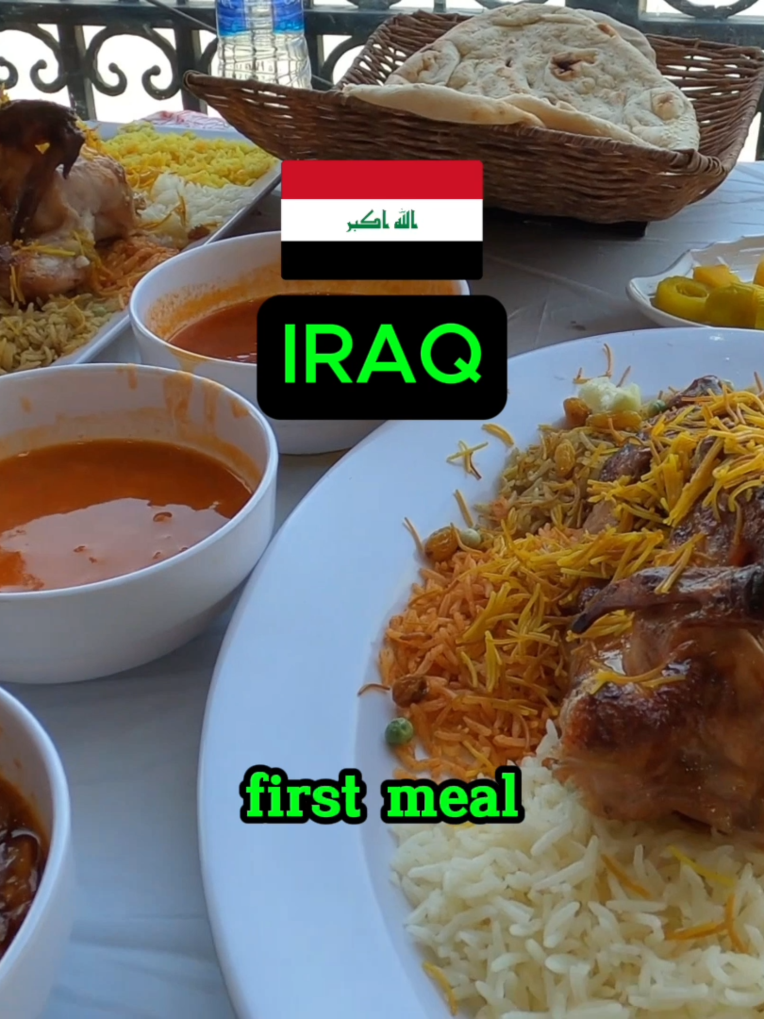 Foreigner's VERY First Meal in IRAQ #iraq #iraqifood #travelvlog