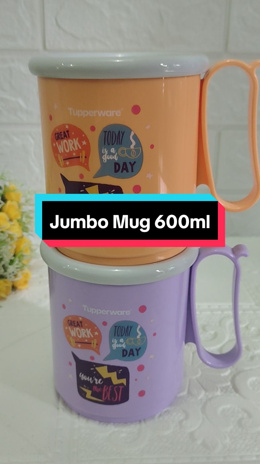 JUMBO MUG 600ML#fypageシ #viraltiktok #promoguncang1010 #viral_video #fypbang #trendingvideo #fypシ゚viral #wibgajian #wadahtupperware #gelastupperware 