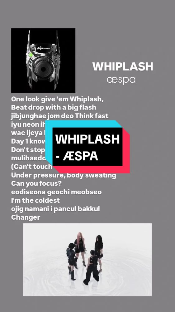 Whiplash - ÆSPA #lyrics #aespa #whiplash #æspa #æ #aespa_official #WHIPLASH #aespa_whiplash #AESPA #fyp #my #aespa_my #foryoupage #lyricsvideo #aespawhiplash 