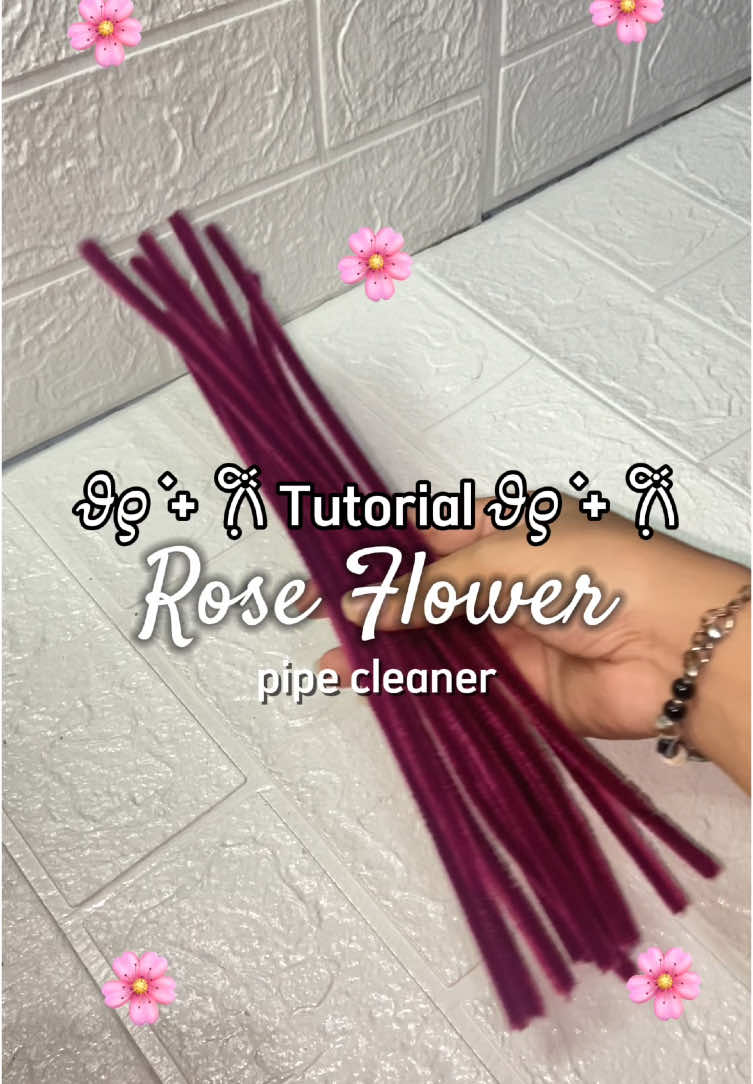 pipe cleaner rose 🌹💐 -Locha.flo #fypシ #foryou #kawatbulu #buketpipecleaner #buketkawatbulu #tutorialpipecleaner #buketwisuda 