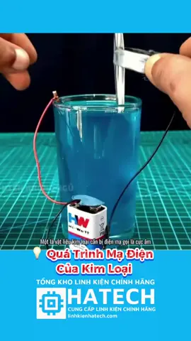 💡 Quá Trình Mạ Điện Của Kim Loại cre:@kienkhongngu1 #xuhuong #linhkienhatech #LearnOnTikTok #tìmhiểu #khoahoc #kiếnthứchay 