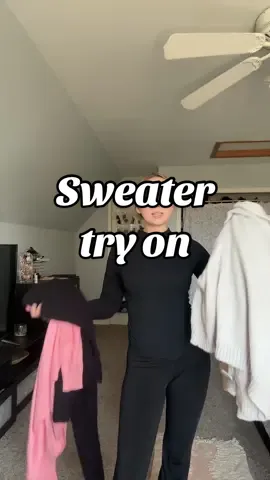sweater haul!!  #sweaterweather #tryon #haul #amazonfashion #sweaters #microinfluencer 