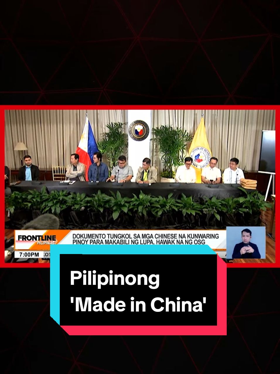 Inakyat na sa Solicitor General #OSG ang mga ebidensya tungkol sa mga Chinese na dumidiskarte para makabili ng lupa dito sa Pilipinas. #News5 #FrontlinePilipinas #NewsPH #BreakingNewsPH 