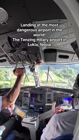 Landing at the most dangerous airport in the world so start our trek to Everest Base Camp! @G Adventures  What makes it so dangerous? Check the video for all the stats! 😛✈️🗺️ #Lukla #Nepal #MostDangerousAirport #EverestBaseCamp #luklaairport 