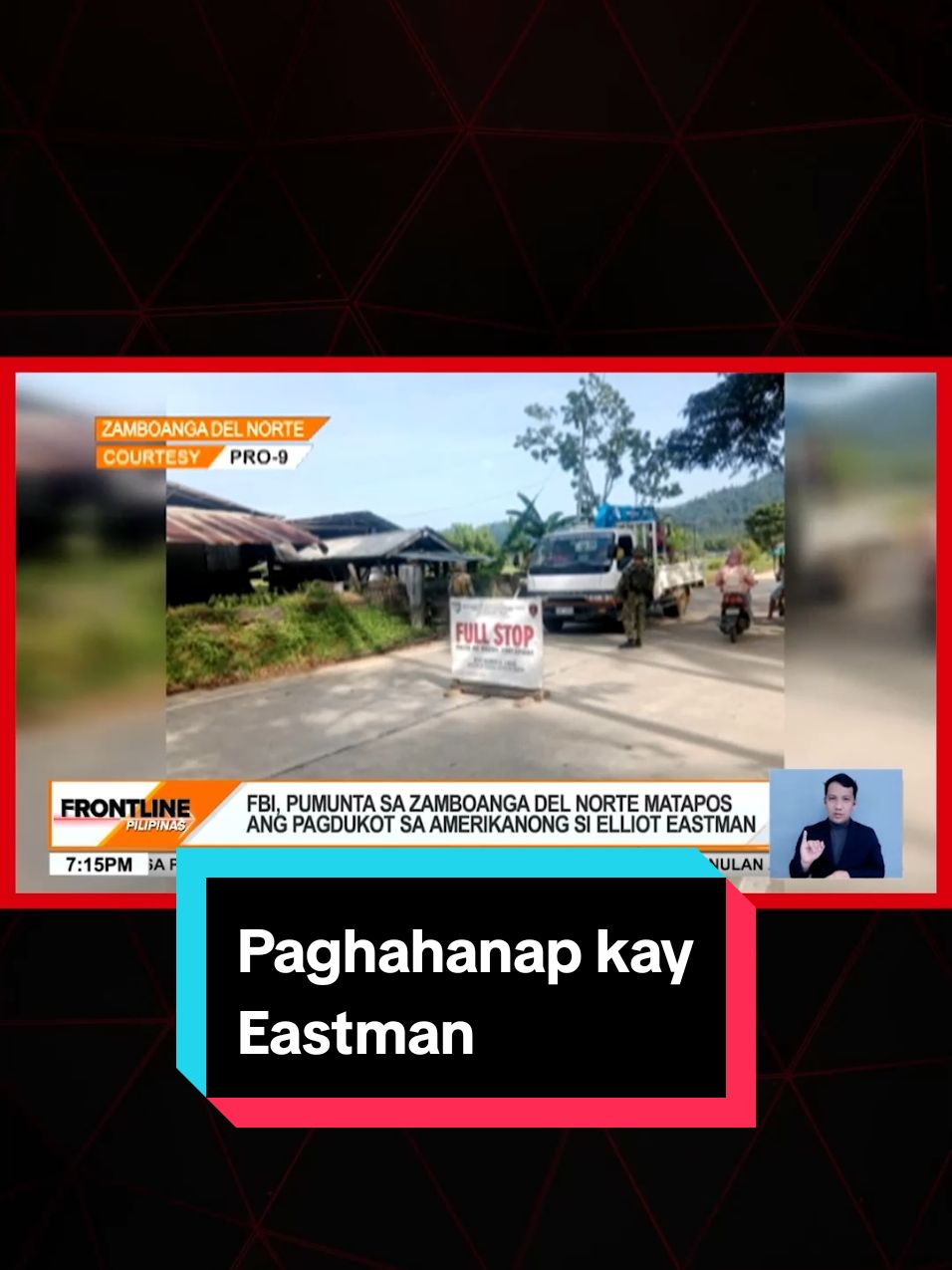 May lead na ang mga pulis sa isa sa persons of interest sa pagdukot sa Amerikanong si Elliot Eastman sa Zamboanga del Norte. Tinitingnan din kung may koneksyon ito sa Abu Sayyaf at iba pang teroristang grupo. #News5 #FrontlinePilipinas #NewsPH #BreakingNewsPH 