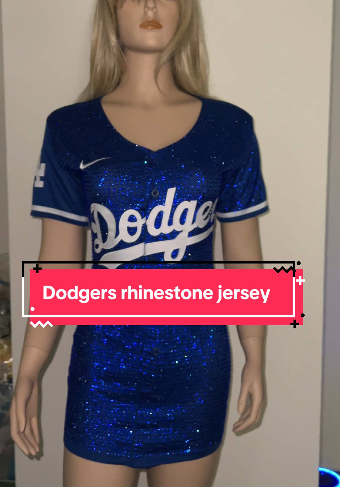 Flipping a jersey into a dress and then covering it in rhinestones ! I predicted the Dodgers were going to go to the World Series… But didn’t we all know that? 