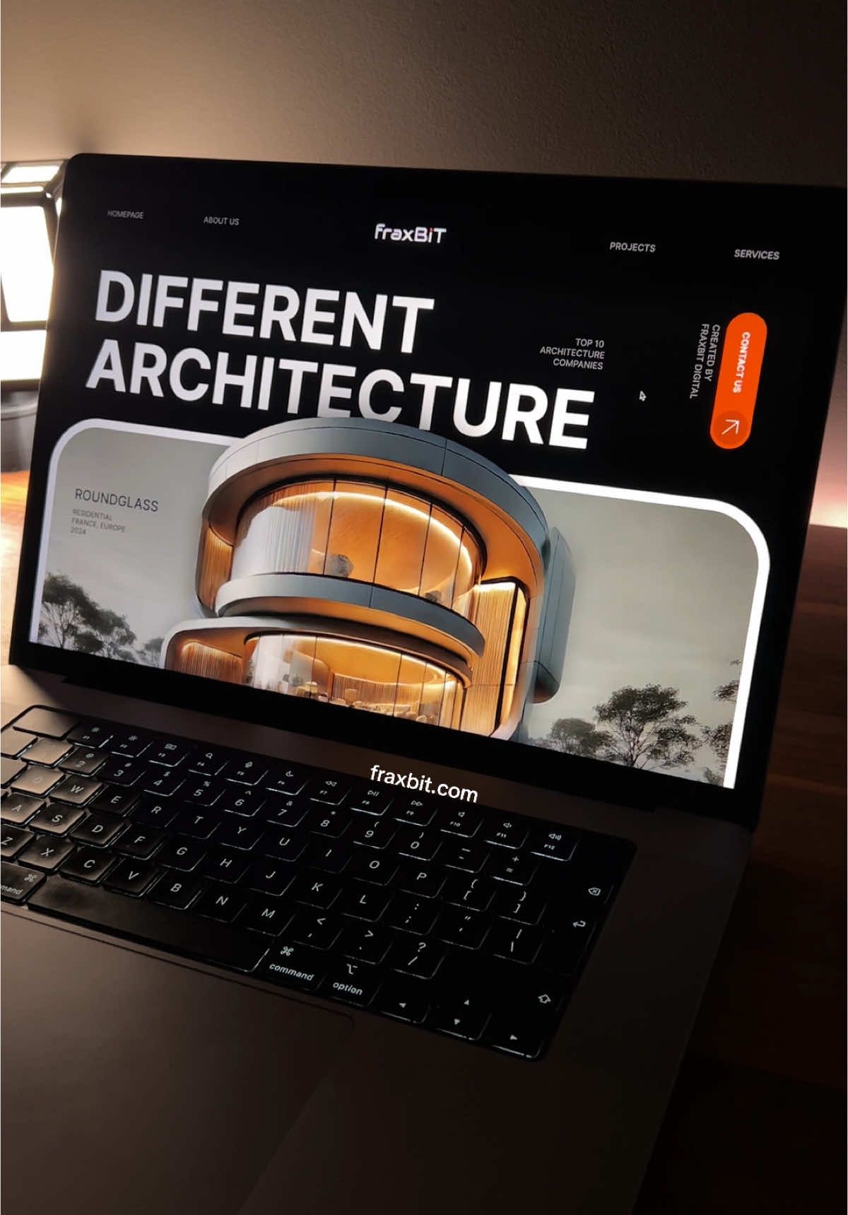 Architecture Website Design by fraxBIT 🟧 #webdesign #webdevelopment #uiux #uidesign #website 