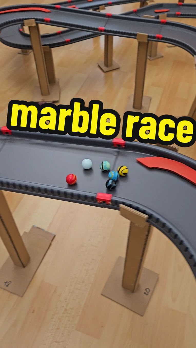 6 marbles, 1 winner, can it be you ? 🏆#course #billes #race #marblerace 