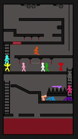 My most popular stickman race so far #stickman #stickmananimation #stickmanrace #animation 