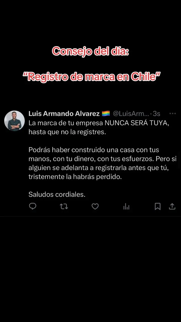 Este consejo aplica para marcas de restaurantes, cafeterias, bares, y cualquier otrl que tenga una marca sin registrar. #restaurant #restaurante #cafe #cafeteria #santiago #chile #abogado #asesoria #registrodemarca #marcaregistrada #consejo #legal 