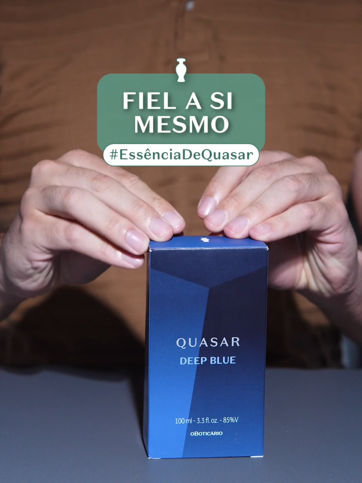 Celebre sua essência com o frescor de Quasar Deep Blue. Para homens que se destacam por serem fiéis a si mesmos. #oBoticario #EssenciaDeQuasar