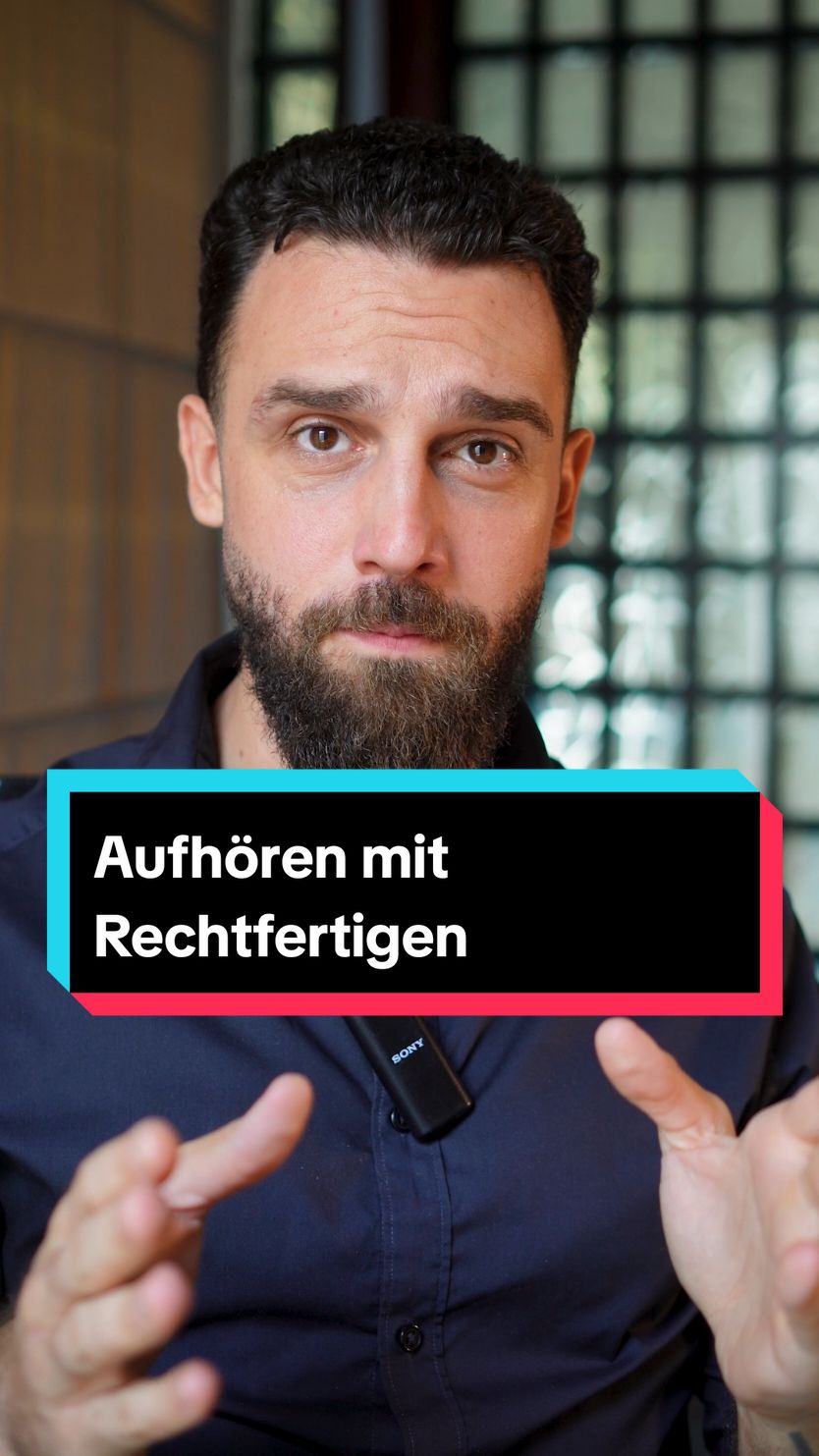 Wie hörst du auf, dich zu rechtfertigen ? #rechtfertigung #kommunikation #kommunikationstipps #Konflikte #mindset #rhetorik #rhetoriktipps 