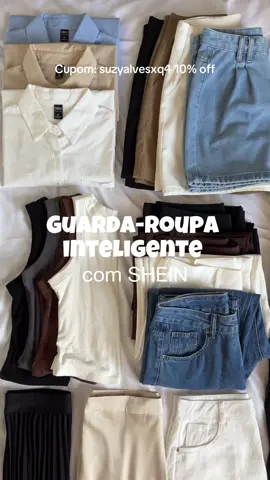 Regatas: 12706608 Camiseta marrom 18927294 ( semelhante) Camiseta branca: esgotada Camiseta preta: 13094588 Camiseta listrada: 8447247 Camisa azul: 13154603 Camisa branca: esgotada  Camisa caqui: 34648494 Short branco: 9956611 Short preto: 13709824 Short caramelo: 20937391 Calça jeans: 22817672 Calça preta: 994223 Calça marrom: 25422770 Calça branca: 10606171 Blazer preto: 12008128 Blazer chumbo: 11336830 Blazer branco: esgotado Saia preta: 14095517 Saia branca: esgotada Saia cetim: esgotada  Ofertas Arrepiantes Estão Prontas para Conquistar Seu Halloween, Compre na SHEIN com Ofertas Incríveis usando meu Código de Pesquisa  8FRJR e use meu cupom exclusivo suzyalvesxq4 para ter 10% de desconto. @SHEIN @SHEIN Brasil  #lookbasico #guardaroupacapsula #guardaroupainteligente  #basicoatemporal  #SHEINHalloweenDeals #SHEINforAll #loveshein #saveinstyle 