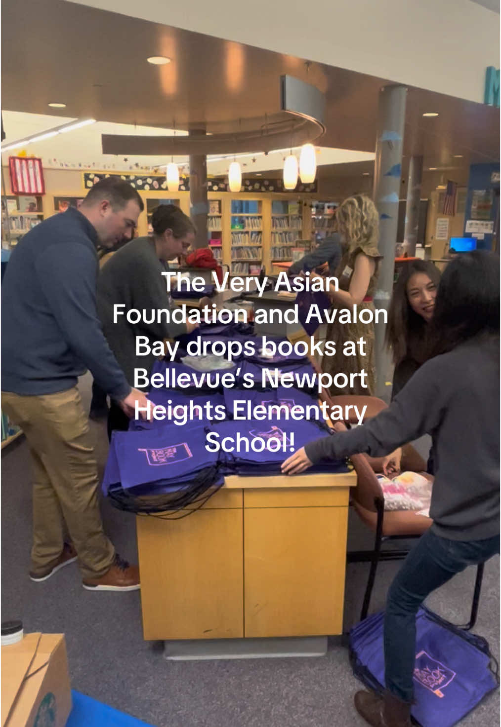 👏🏼 👏🏼 👏🏼 @The Very Asian Foundation just dropped books in more schools in the Pudget Sound region, including at Newport Heights Elementary School in Bellevue.  Our special reader was legendary Seattle news anchor and author Lori Matsukawa.  She also showed students the Japanese art of flower arrangement called ikebana and signed copies of her book, Brave Mrs. Sato for the students. This couldn’t have happened without our Avalon Bay sponsors who also sent some volunteers out to help stuff bags, along with the amazing educators, and engaged parents at this school.  Thank you, everyone! #seattle #pudgetsound #pudgetsoundregion #bellevue #pacificnorthwest #pacnorthwest #veryasian #vaf #veryasianfoundation #aanhpi #aapi #aanhpiliterature #aapiliterature #aanhpibooks #aapibooks #diversebooks #diversity 