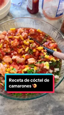 cóctel de camarones 🍤 que no dejaron nada de lo sabroso que quedó @La Familia Lopez 