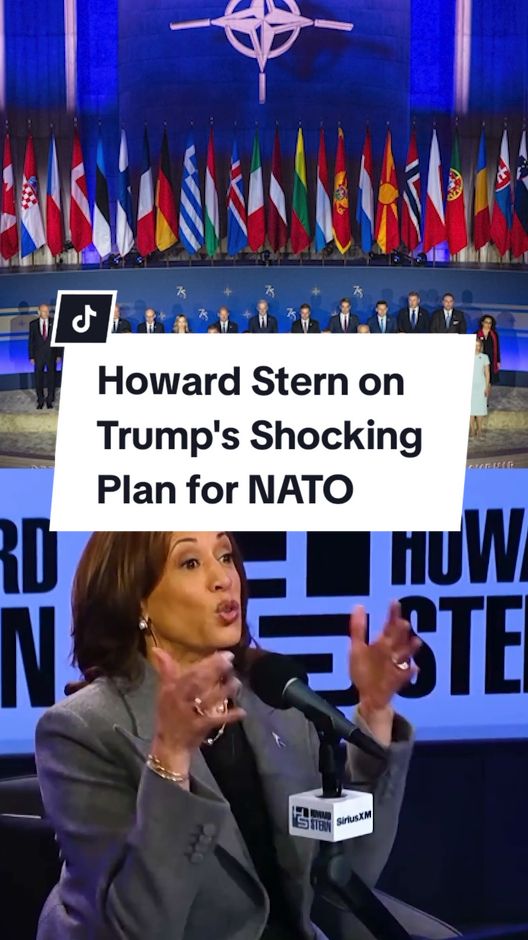 Howard Stern on Trump's shocking plan for NATO. #kamalaharris #howardstern 