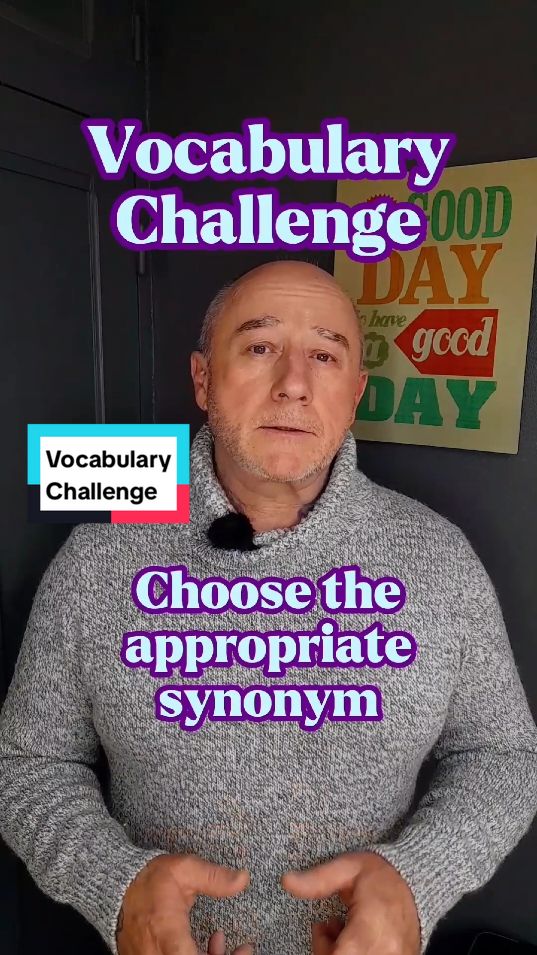 English Vocabulary Challenge ⭐️ Can you choose the appropriate synonym 🤔 #vocabulary #pronunciation #ielts #toefl #toeic #englishvocabulary #englishlesson #synonyms #learnenglish  Most words have many different synonyms depending on the context. These are the ones that I chose to use ✌🏼 