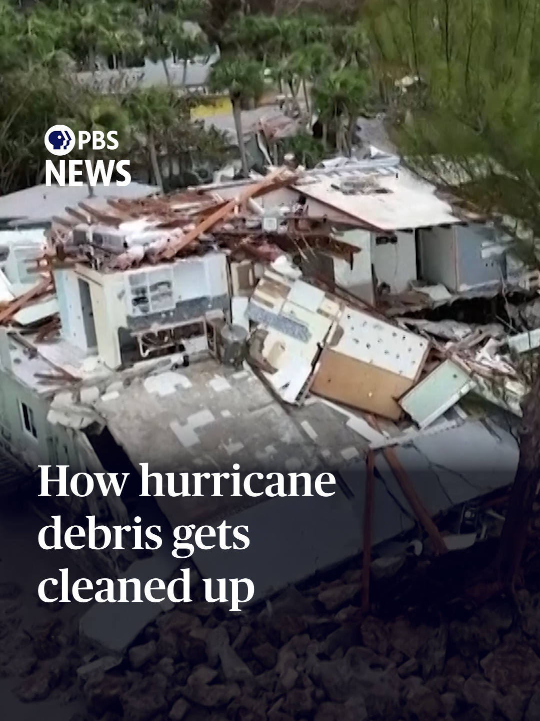 Massive hurricanes like Helene and Milton can leave a path of destruction in their wake.  So, what happens to the debris that is left behind?  PBS News spoke with David McEntire, an Emergency Management Professor at Utah Valley University and Matthew Tejada, Senior Vice President for Environmental Health at the Natural Resources Defense Council to find out. McEntire says there is a range of people and organizations involved in post-disaster debris management, saying, 