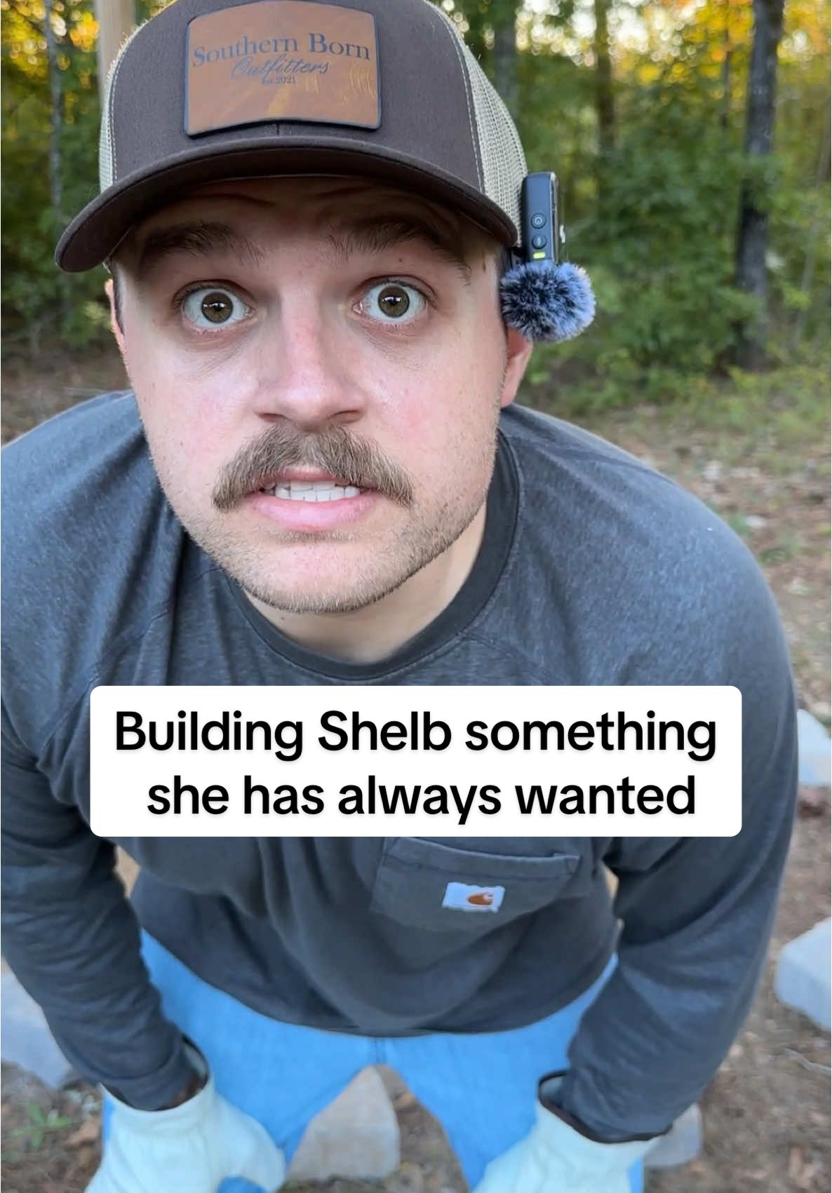 I can’t believe I ripped my pants 🤣 #shelbanddyl #DIY #build #couples #relationships 