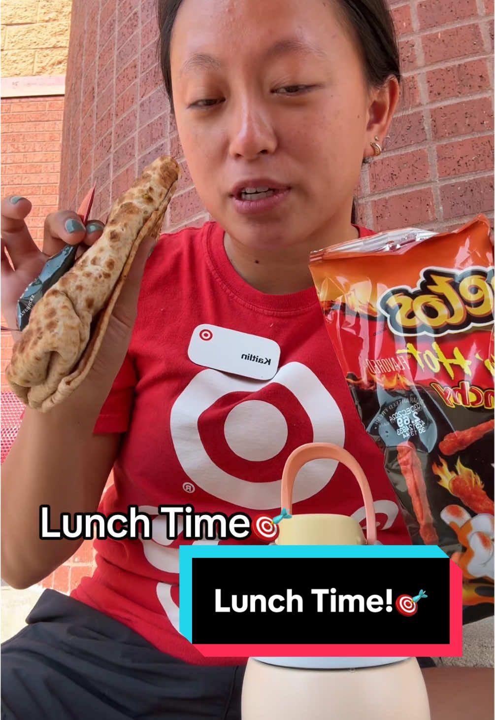 Lunch time at work!🎯 #breaktime #targetemployee #breaktimeatwork #lunchtime 