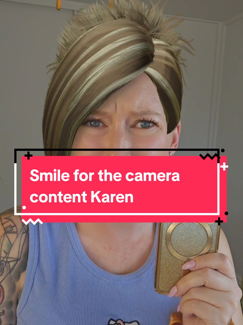 Smile for the camera content Karen #store #retail #retailproblems #fyp #skit #pov #customer #retaillife  #customerservice #karens #customersbelike #cashier #cashierlife 