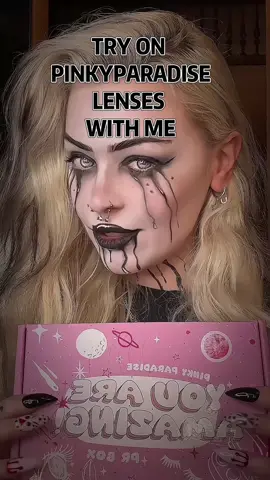 HALLOWEEN HAUL with @PinkyParadise #halloweenlook #makeup #contacts 