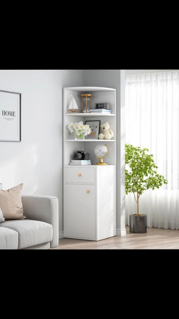 Corner storage cabinet. 🏠 Maximize your space with this stylish and functional corner cabinet! Ideal for storing items while adding a decorative touch to any room. #HomeStorage #CornerCabinet #SpaceSaver #InteriorDesign #FunctionalFurniture #HomeOrganization #StylishStorage #ClutterFree #RoomDecor #SmartStorage #HomeEssentials #HomeImprovement #DecorativeStorage