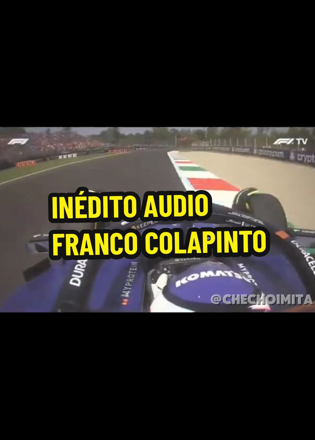 INÉDITO AUDIO DE FRANCO COLAPINTO #franco #francocolapinto #colapinto #william #formula1 #audioviral 