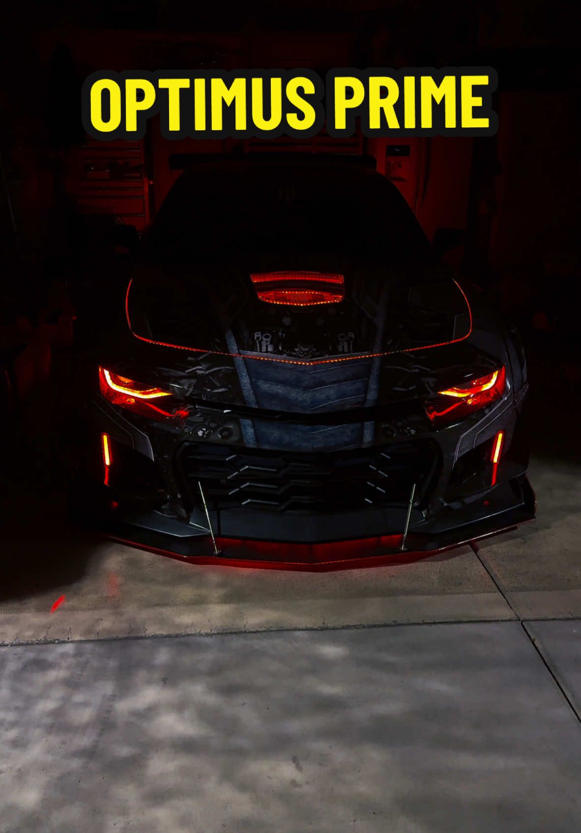 We got ourselves a nodder! #camarozls #led #ledlights #halloweenlook #camaro #trending #scary 