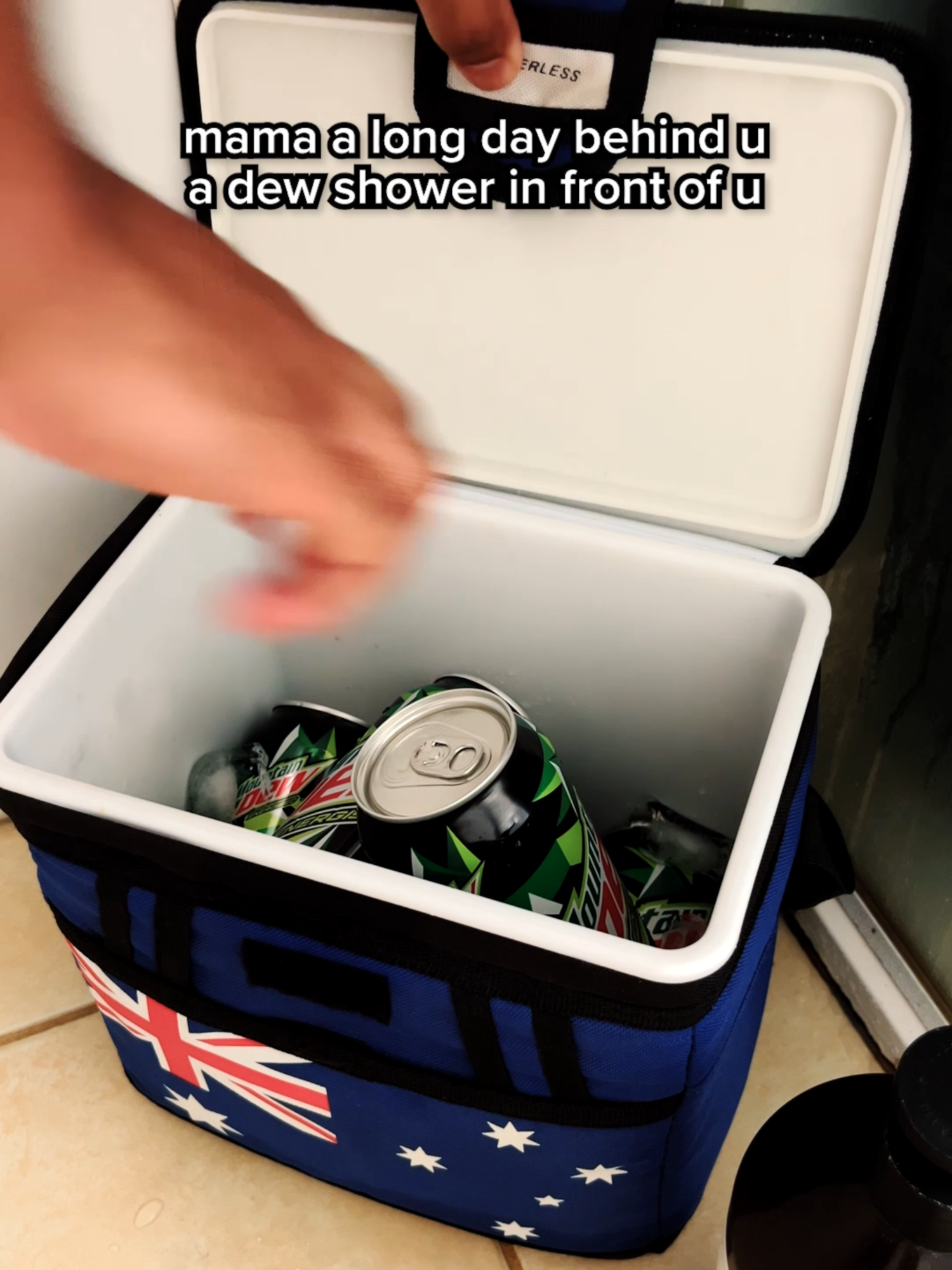 Gotta have my shower essentials with me#mountaindew #mountaindewaustralia