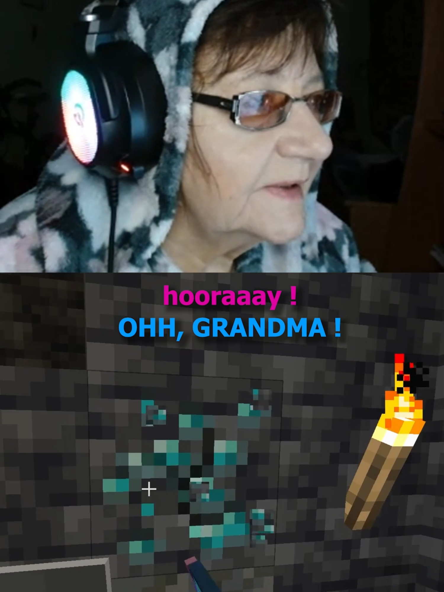 GRANDMA DIAMOND`S HAPPINESS Granny is happy over diamonds acquired in fights!   #бабушка #Minecraft #minecraftgaming #стрим #minecraftgameplay #minecraftvideos #майнкрафт #stream #twitch #grandma #алмазик #granny #viralvideo #diamonds #minecraftdiamonds #grandmagamer77 #бабушкаивнук #бабушкагеймер  Music: C418 - Aria Math