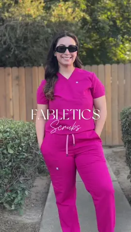 Almost every single pair of scrubs I own is from @fabletics scrubs! Let me know if you have any questions about them! These are in the color ✨HIBISCUS✨ #fableticspartner #fabletics #fableticsscrubs #scrubsmadetomove #madetomove #scrubslife #nurselife #cutescrubs 