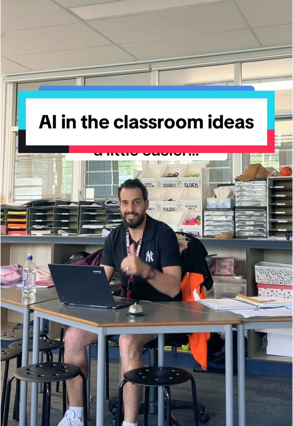 AI in the classroom 👀 - people often ask me how you can use it! Here are two spontaneous ways I used it in my Year 5 classroom today to save time and make my life just a little easier - teaching is busy enough already so why not! #teacher #ai #school 