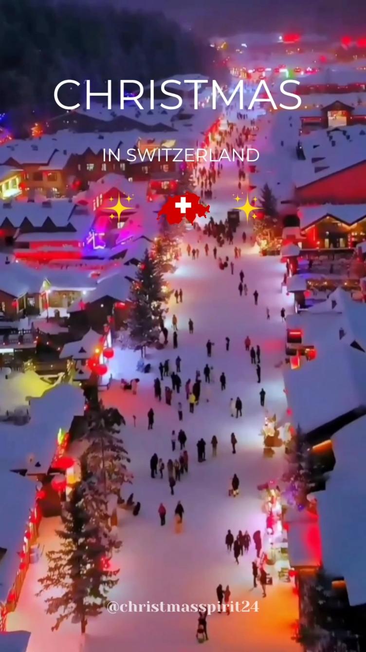 Switzerland during Christmas>> #december #switzerland #christmas #cozy #fyp 