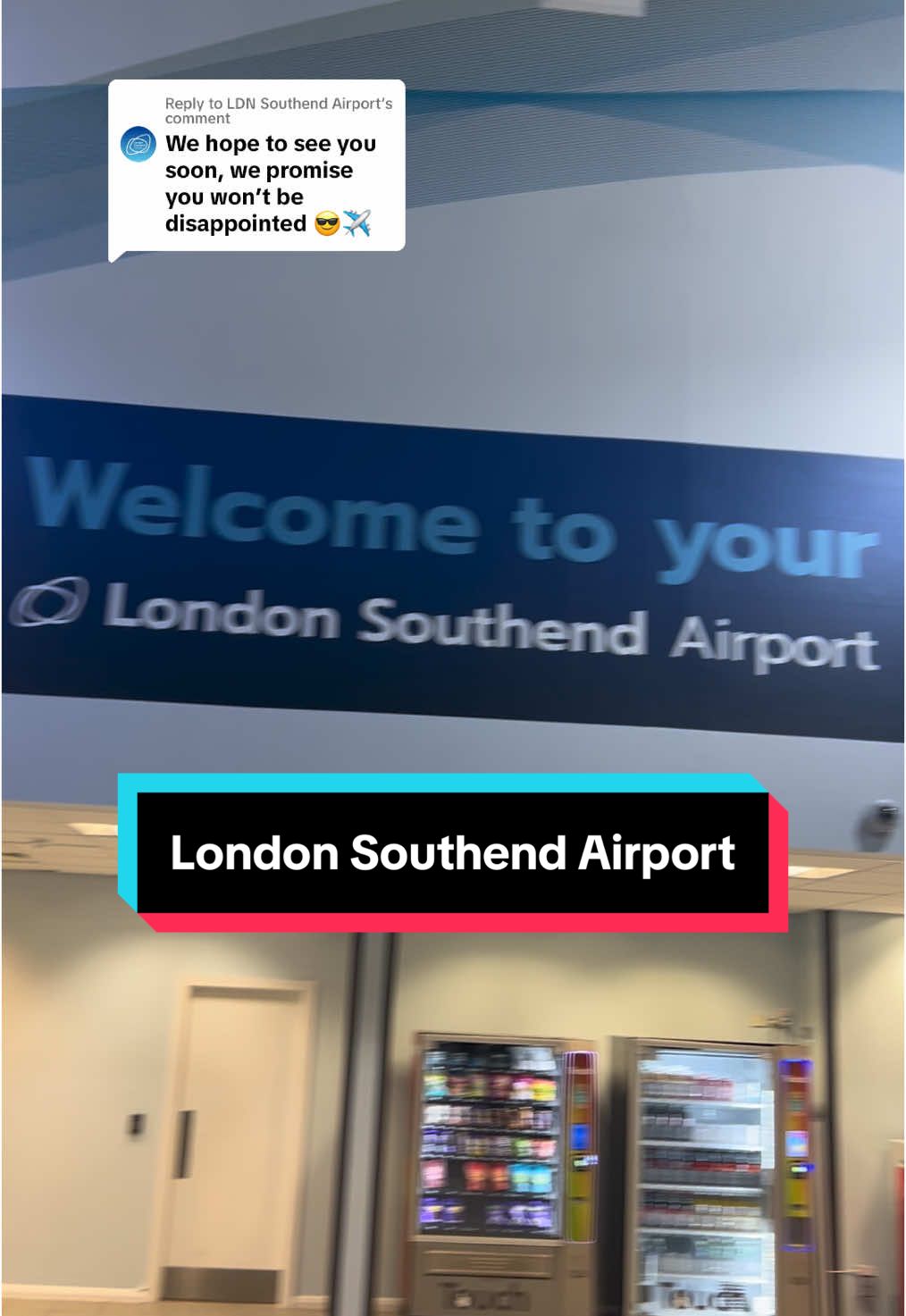 Replying to @LDN Southend Airport I saw an opportunity to fly out of London Southend and I wasn’t disappointed. With security taking 11 minutes and a bright departure lounge with lots of natural light. I hope this airport grows in the future its a great option for Essex, Kent and East London and so easy to get to by train direct from London Liverpool Street #travel #traveltiktok #flights #traveltok #airport #avaition #southend #southendairport #londonsouthendairport 