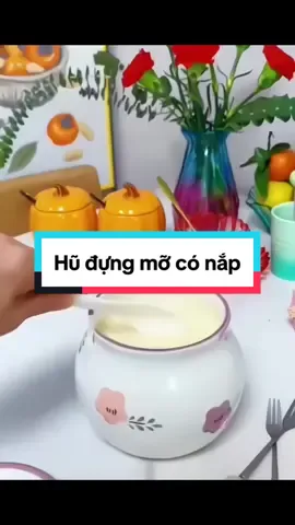 Hộp sứ đựng mỡ có nắp #giadungtienich #giadungthongminh #giadung #hopdungmo #binhdungmo #hudungmo 