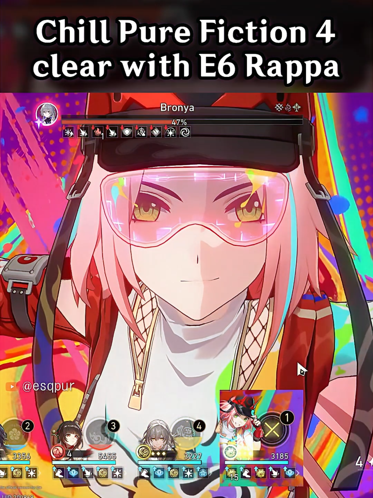 CHILL PURE FICTION CLEAR WITH E6 RAPPA #HonkaiStarRail #hoyocreators #rappa #hsrpreview