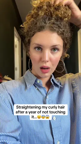 This was scary #fyp #curls #curlyhair 