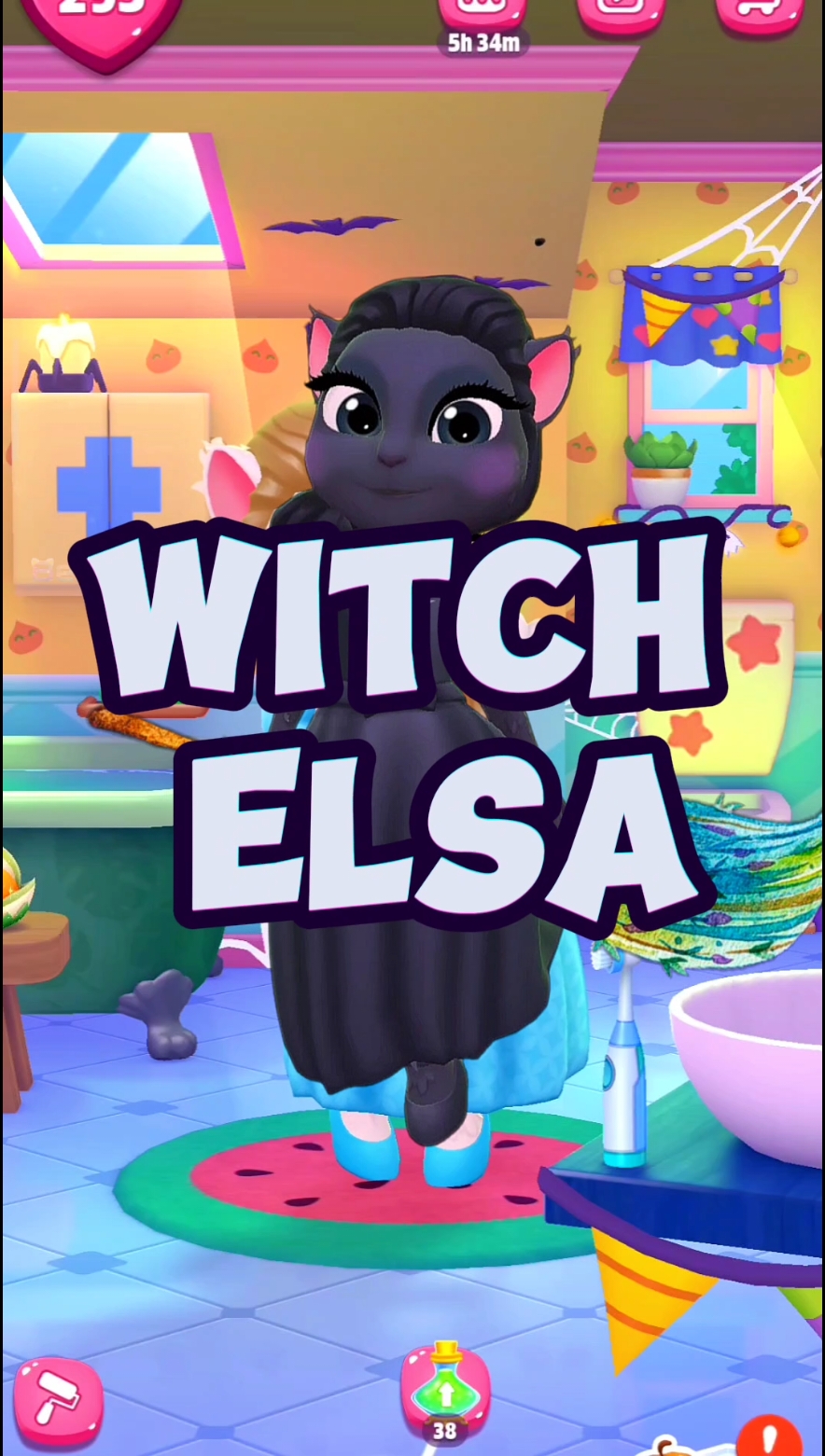 PRINCESS ELSA Became WITCH ELSA 🧹👻 (My Talking Angela 2) Holloween Outfit Idea | Cosplay | Makeover 🌹FOLLOW ME🌹  Tiktok : _bebemeta Facebook : @bebemetav2 YouTube : Bebemeta THANK YOU 😊 GOD BLESS YOU🤍 🤍♥️💙❤️💚💜💛 #mytalkingangela #mytalkingangela2 #mytalkingtom2  #mytalkingtom #bebemeta #cosplay #makeover #makeup #vs #battle #cosplay #princesselsa #elsa #frozen #elsamakeup #holloween #outfit #outfitideas #disney #disneyprincess #mytalkingangela2edits  COME and JOIN  My Talking Angela as we Embark to a whole new world of Fun.By Playing with me we can Do Makeover, we can Dance ,we can play different instruments,we can do Karate's and other stuff,and we can also make our own Ice Cream and Cake!  I hope you do well and i will be waiting for you🤍♥️😘.