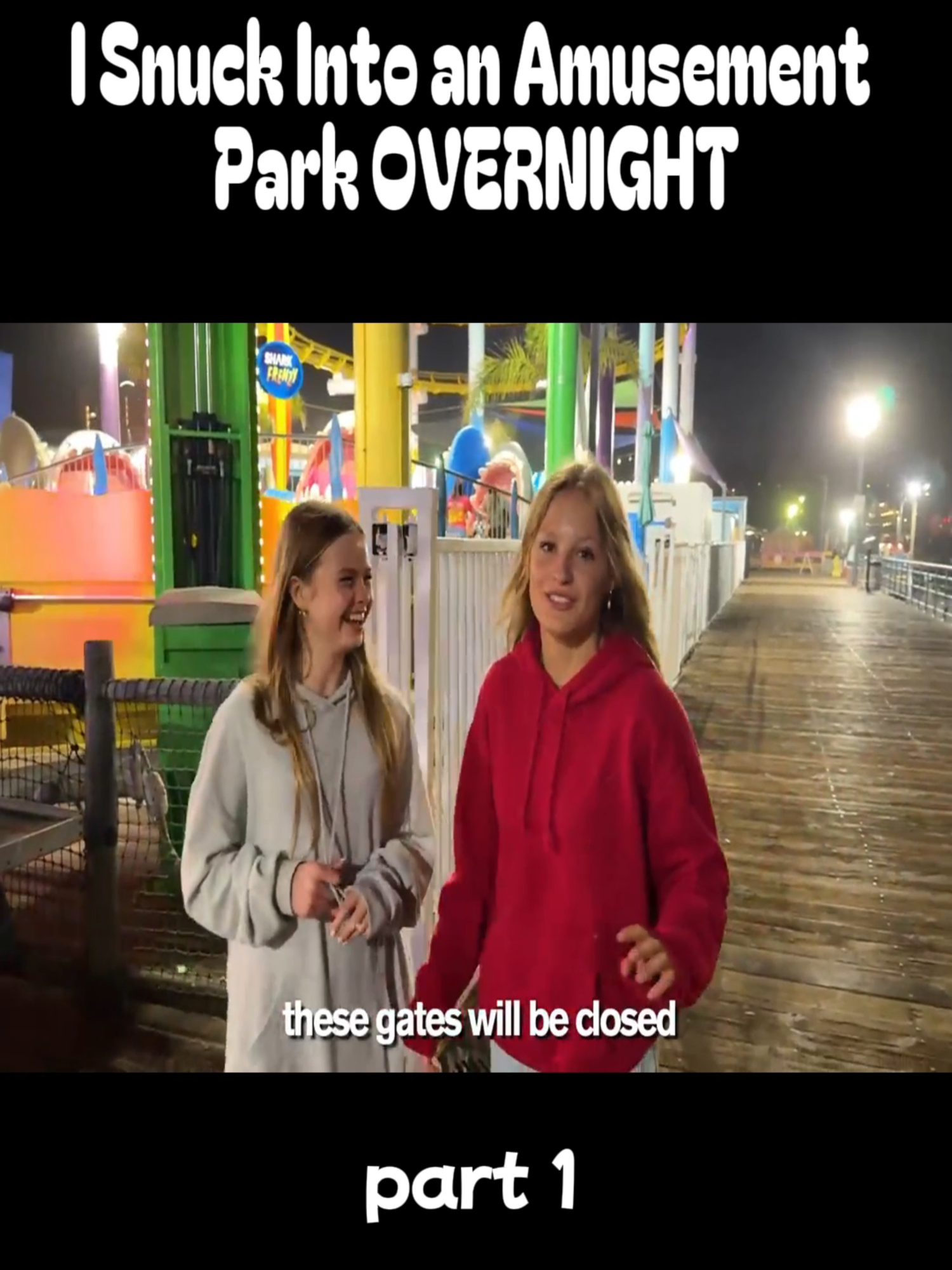 I Snuck Into an Amusement Park OVERNIGHT #vlogs #fyp #foryoupagе #viral_video #viraltiktoks