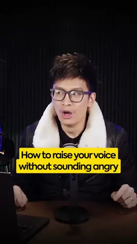 If you want to raise your voice without sounding angry, you need to add 2 things to your delivery - melody and facial expressions. Without melodic variety in your voice, you just sound like you're screaming. And without facial expressions you can be perceived as angry. So make sure you add these 2 things when you're communicating in situations where you need to show more authority. Check out my account for daily communication tips!