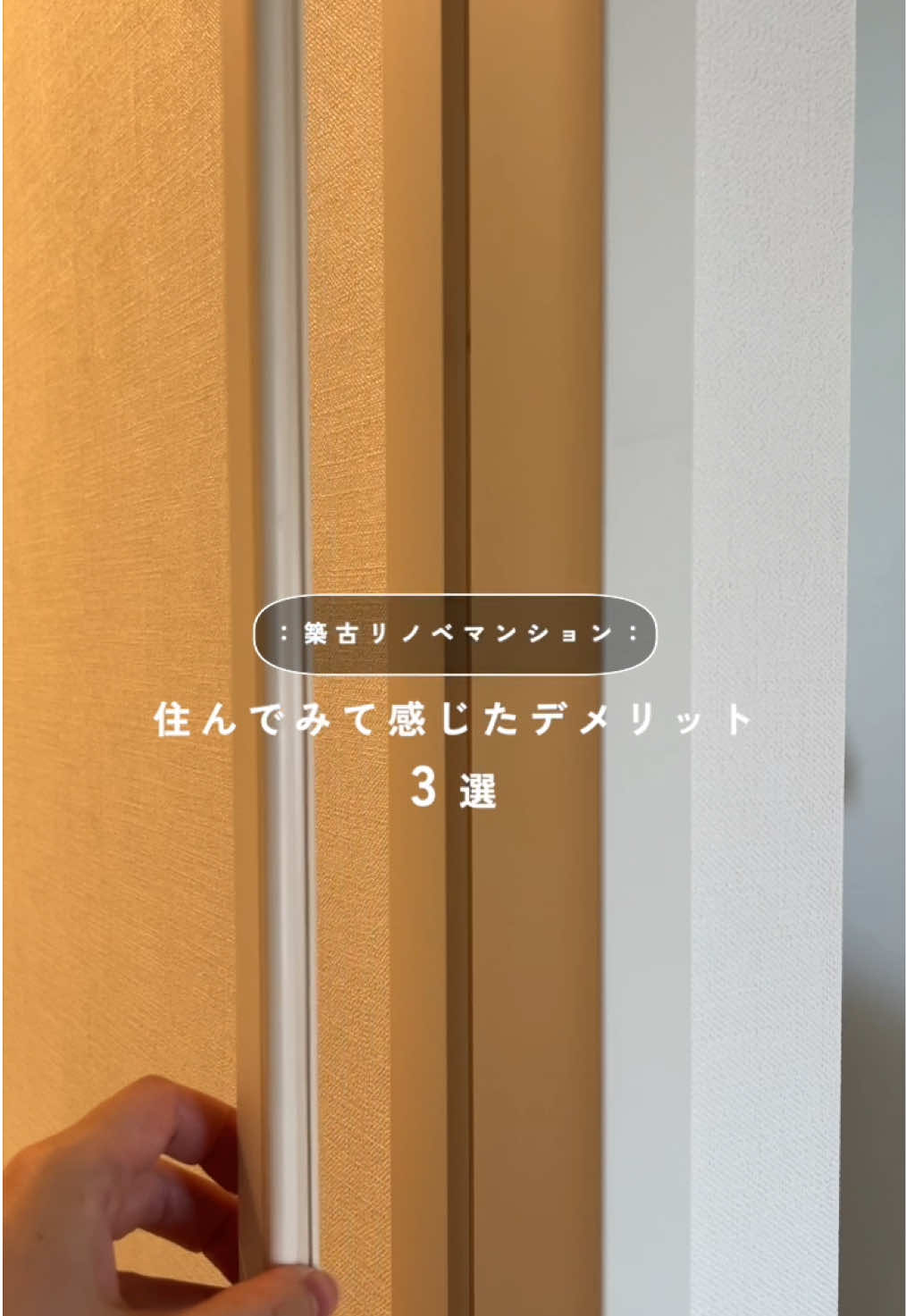 約築35年のリノベマンションに住みはじめて1年8ヶ月🌿 住んでみないと分からないこと沢山ありました◎ ⁡ ⁡ 1. 気密性が悪い 窓が古く、薄いので外気が入ってきたり強風の時は ガタガタしたり🤣外の声も丸聞こえです。笑 ⁡ 2. 扉が壊れる メインの扉がいつの間にか半ドア状態に🚪 他のドアも閉まらなくなったことがあって、業者さんに 直してもらったこともあります…😭 トイレの壁のところは突如外れてガタがきてる👵🏻 ⁡ 3. ブレーカーが落ちやすい 特に冬や夏の電気量が多い時は落ちます💡 エアコンつけながら料理して家電も使ったり、暖房器具も つけている時はよくなるイメージ🌛困る 築古物件ではあることらしく知らなかった〜 ⁡ ⁡ いつも良いところばっかり載せているから たまには住んでいて感じたデメリットも載せてみた💌 ⁡ 正直夏はほんとに過ごしにくいんだけど 涼しくなってきてこのお家の気温も快適に🥹💡 一度はリノベーションに住んでみたかったから 次の家までは楽しみます〜🍂 ⁡ ⁡ #リノベーションマンション #賃貸 #賃貸リノベーション #築古マンション #2LDK 