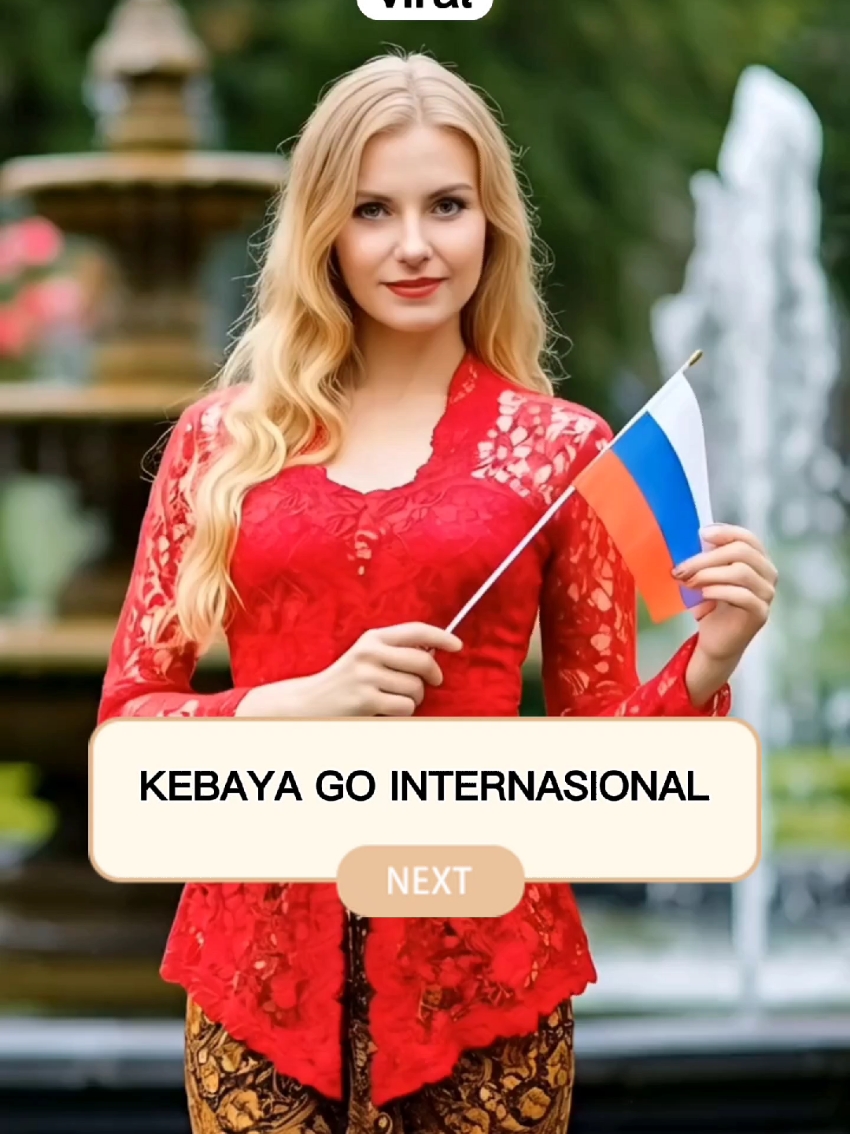 Kebaya go Internasional #kebaya #kebayajawa #bule  #indonesia #viral 