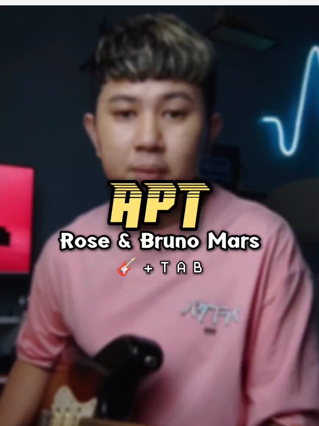 APT - Rose & Bruno Mars 🎸+TAB #apt #roses_are_rosie #brunomars #guitartabs #electricguitar #guitartutorial #guitartok #trendingsong 