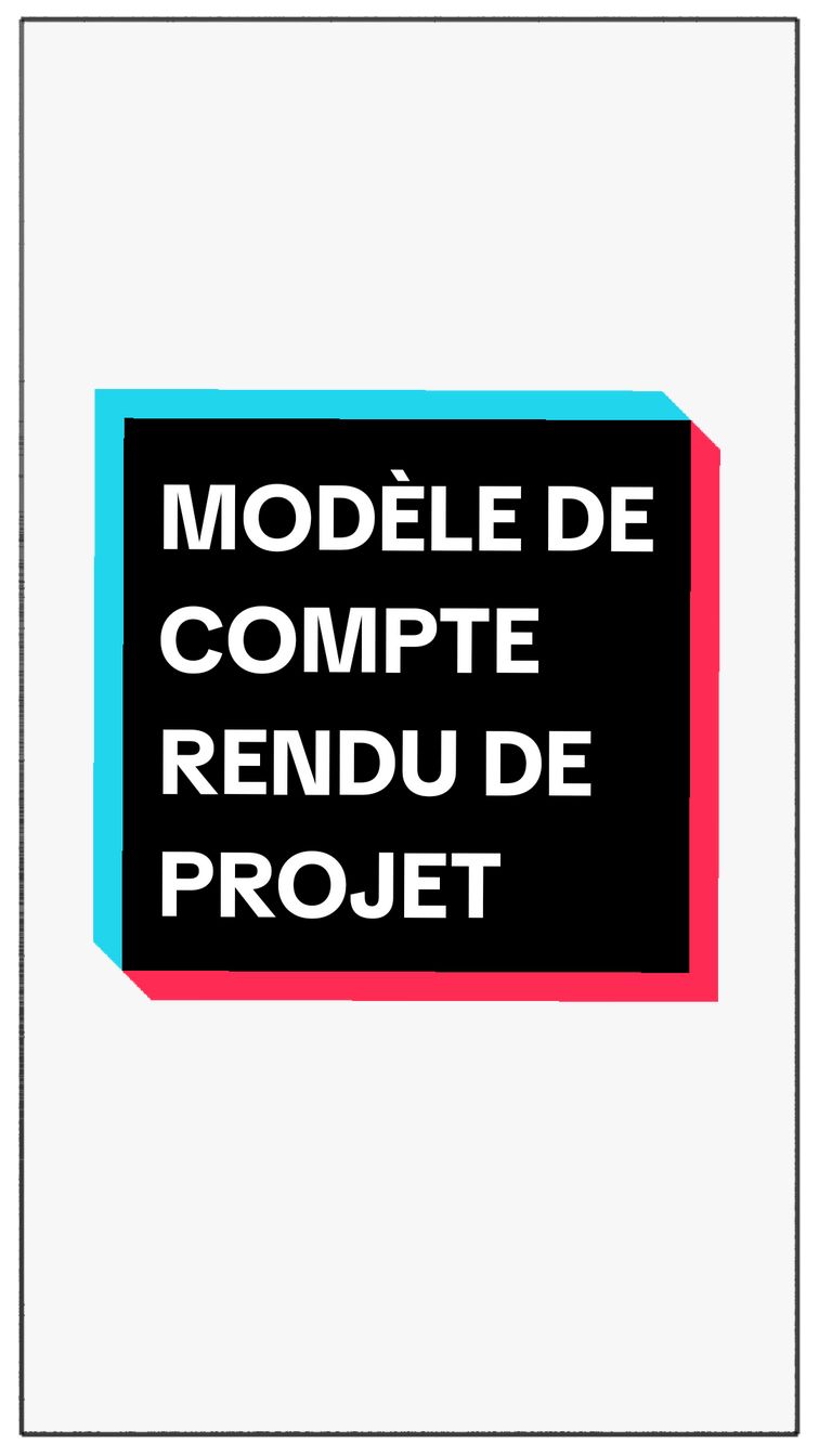 Modèle de compte rendu de projet #compte #rendu #projet #business #travail 