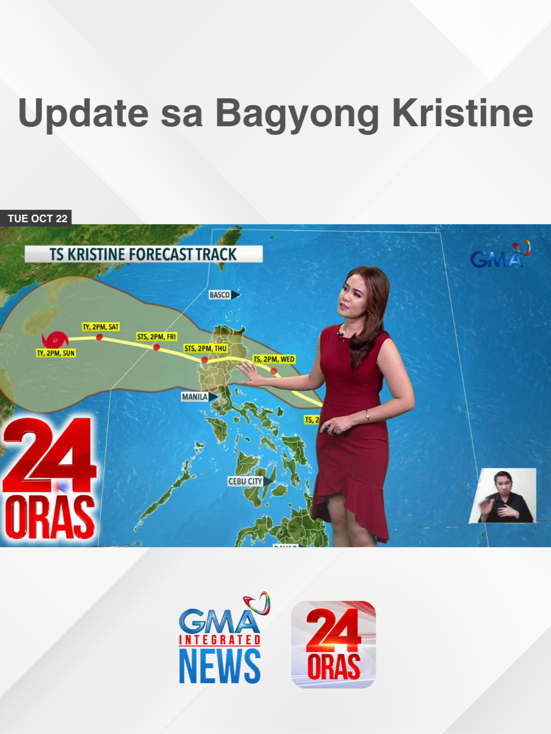 Sa paglakas at lalong paglapit sa lupa ng Bagyong #KristinePH, mas dumami na rin ang mga lugar na isinailalim sa wind signals. | 24 Oras #BreakingNewsPH #GMAIntegratedNews #24Oras