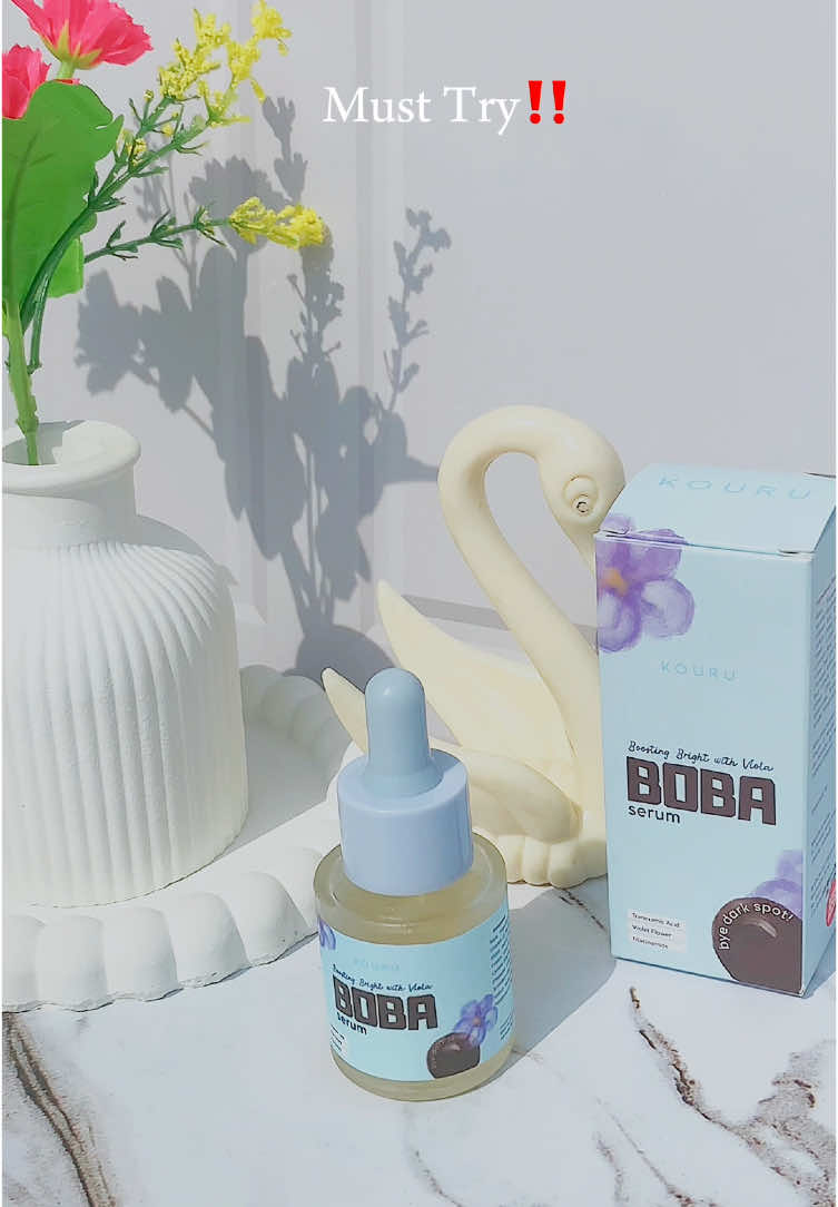 Kalian pasti udah pada taukan? Kalo skincare yg mengandung Niacinamide itu bagus bngt, Nah kaya boba serum ini dia mengandung niacinamide 2% loh😍 Rekomended bgt buat kalian yang puny kulit kusam, aman buat jerawat juga yaa😍@KOURU BEAUTY 