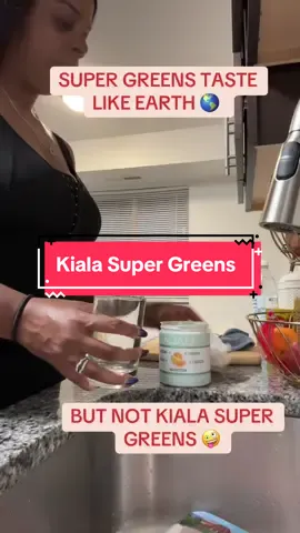 Now THIS green powder is the one… Kiala Super Greens is definitely top notch… bloating where? #kialagreens  #kiala #kialanutrition #supergreens #asmr 