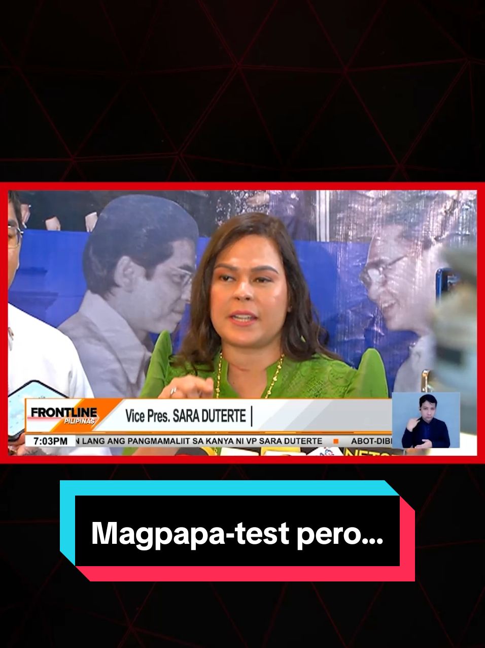 Magpapa-neuropsychiatric exam si Vice Pres. #SaraDuterte para tablahin ang mga nagsasabing 