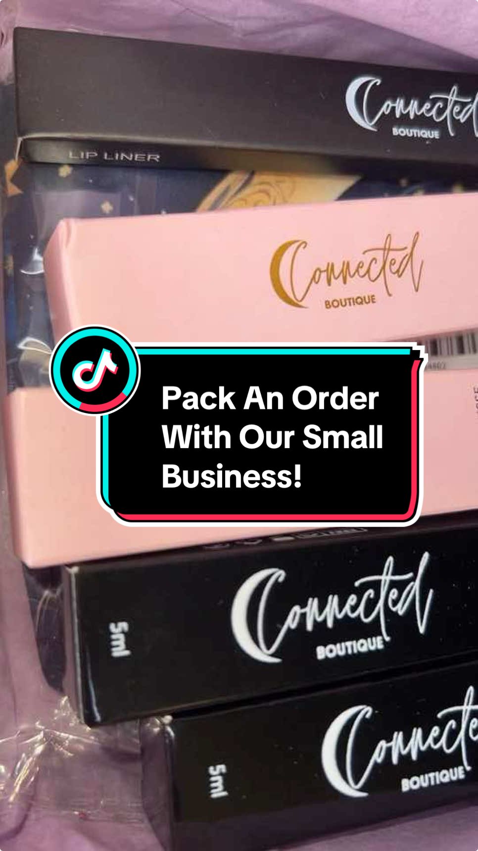 Pack An Order With our Small Business! #fyp #connectedboutique #makeupartist #eyeshadow #blush #indiebrand #fypage 